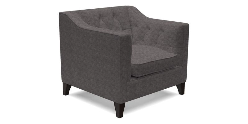 Haresfield Dipped Arm Chair in Two Tone Plain Biscuit