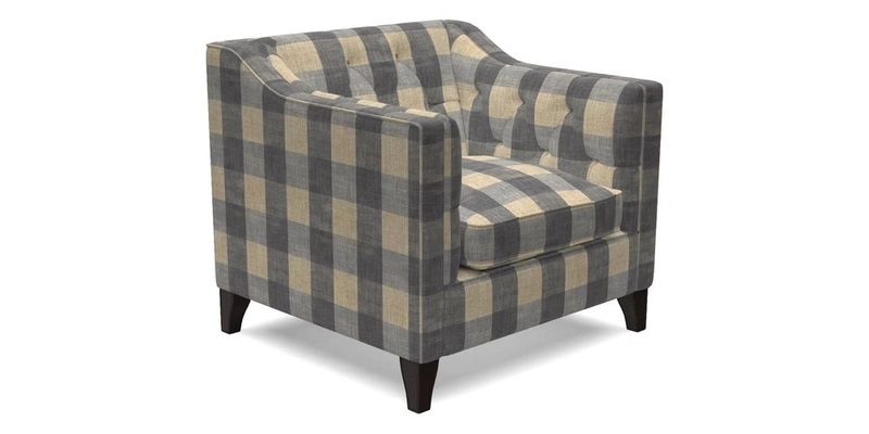 Haresfield Dipped Arm Chair in Two Tone Plain Biscuit