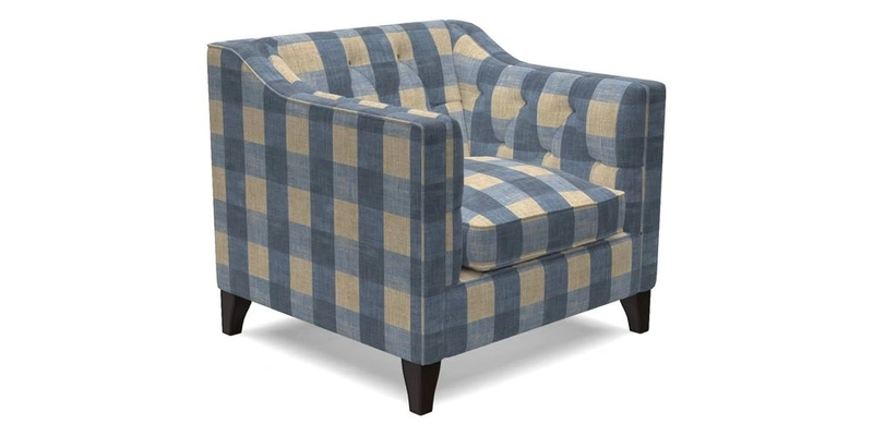 Haresfield Dipped Arm Chair in Two Tone Plain Biscuit