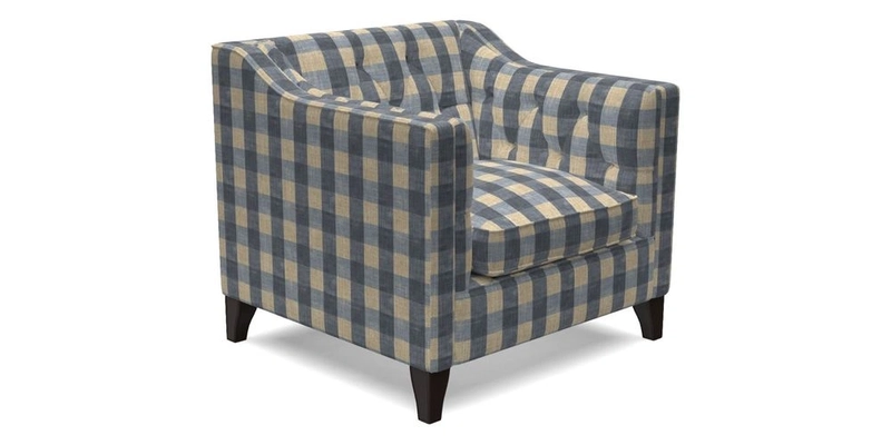 Haresfield Dipped Arm Chair in Two Tone Plain Biscuit