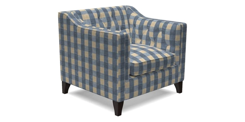 Haresfield Dipped Arm Chair in Two Tone Plain Biscuit