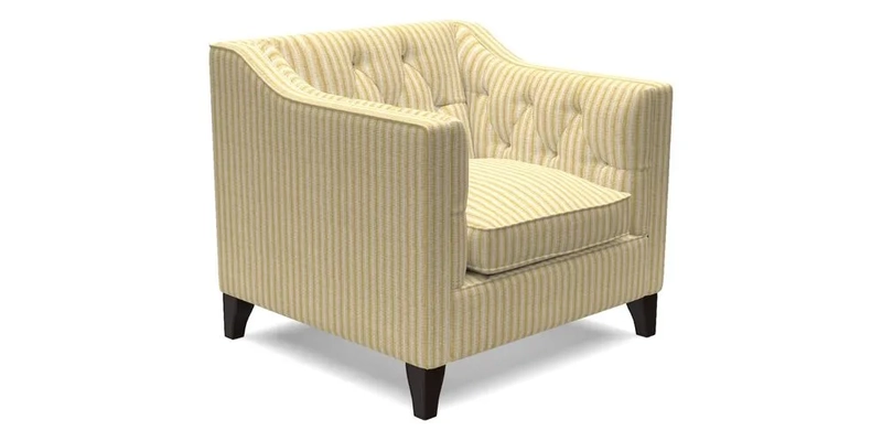 Haresfield Dipped Arm Chair in Two Tone Plain Biscuit