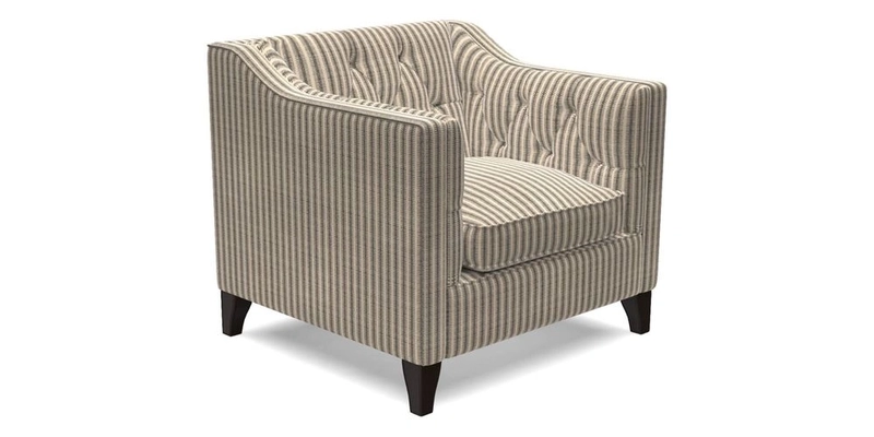 Haresfield Dipped Arm Chair in Two Tone Plain Biscuit