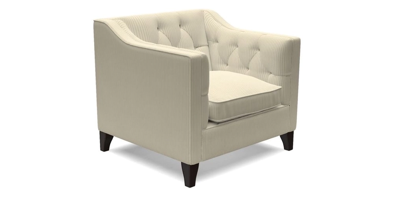 Haresfield Dipped Arm Chair in Two Tone Plain Biscuit