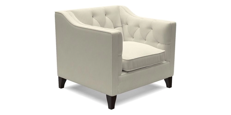 Haresfield Dipped Arm Chair in Two Tone Plain Biscuit