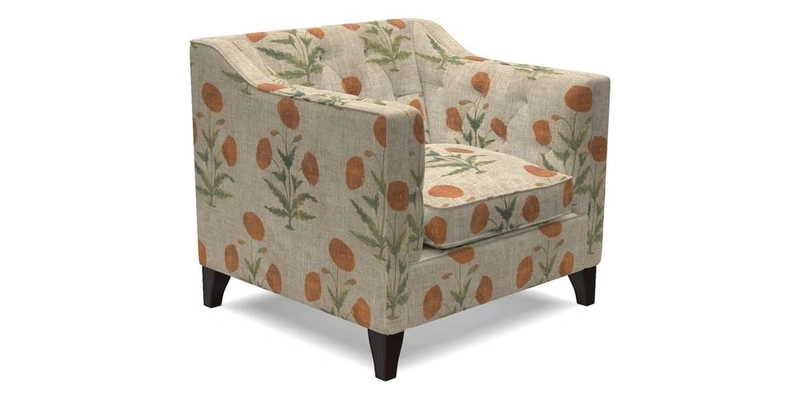 Haresfield Dipped Arm Chair in Two Tone Plain Biscuit