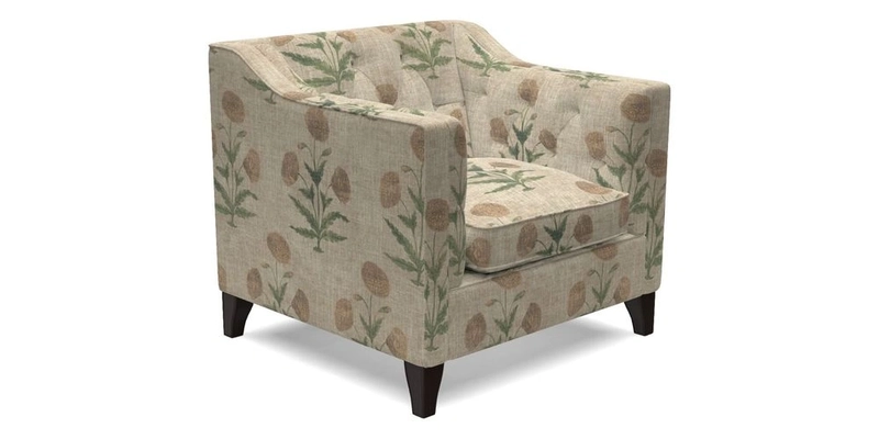 Haresfield Dipped Arm Chair in Two Tone Plain Biscuit