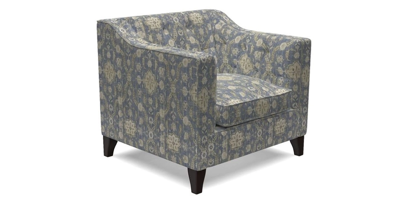 Haresfield Dipped Arm Chair in Two Tone Plain Biscuit