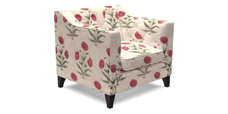 Haresfield Dipped Arm Chair in Two Tone Plain Biscuit