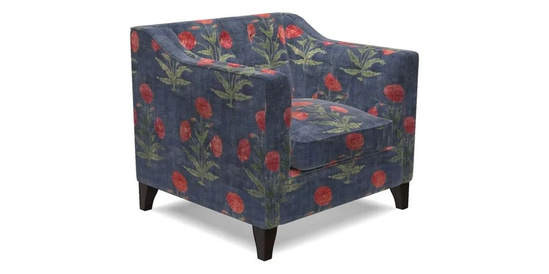 Haresfield Dipped Arm Chair in Two Tone Plain Biscuit