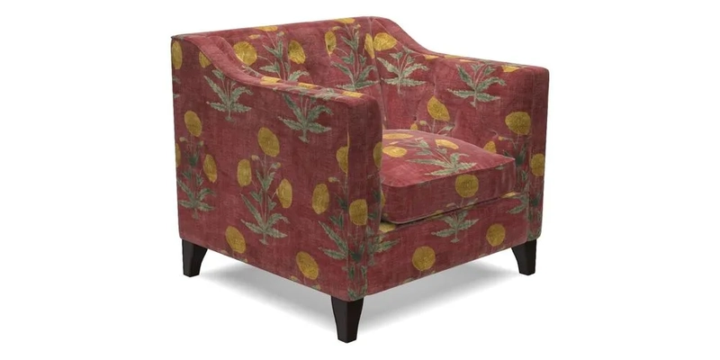 Haresfield Dipped Arm Chair in Two Tone Plain Biscuit