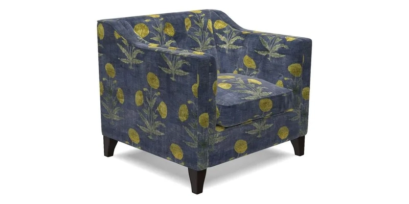 Haresfield Dipped Arm Chair in Two Tone Plain Biscuit