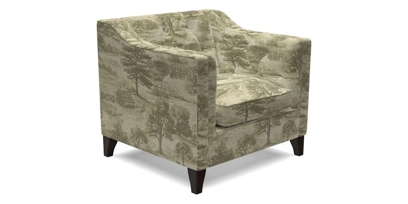 Haresfield Dipped Arm Chair in Two Tone Plain Biscuit