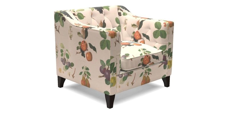 Haresfield Dipped Arm Chair in Two Tone Plain Biscuit