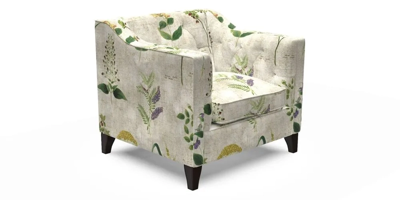 Haresfield Dipped Arm Chair in Two Tone Plain Biscuit