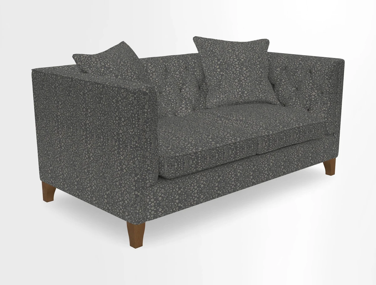 Haresfield 3 seater sofa in Whernside Spring Grass and Stockport Stripe Hunter 