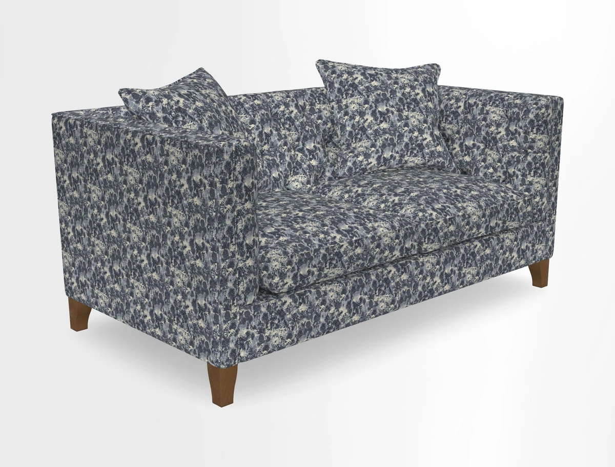 Haresfield 3 seater sofa in Whernside Spring Grass and Stockport Stripe Hunter 