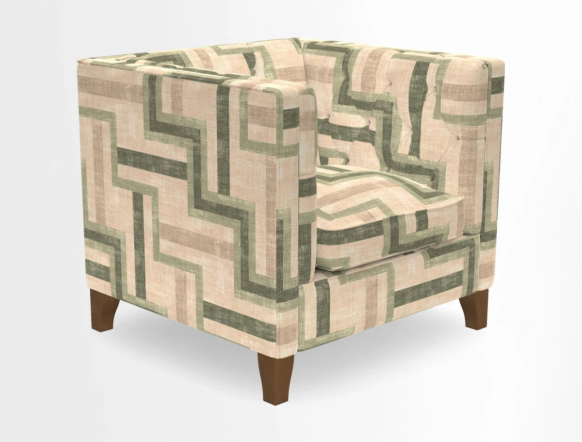 Haresfield Chair in Two Tone Plain Biscuit