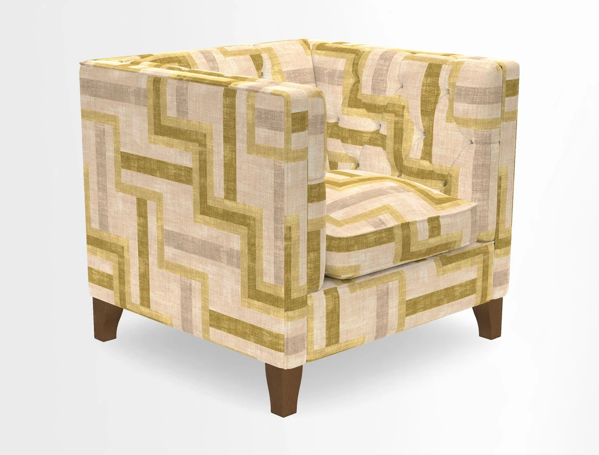 Haresfield Chair in Two Tone Plain Biscuit