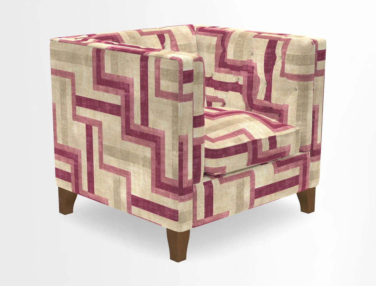 Haresfield Chair in Two Tone Plain Biscuit