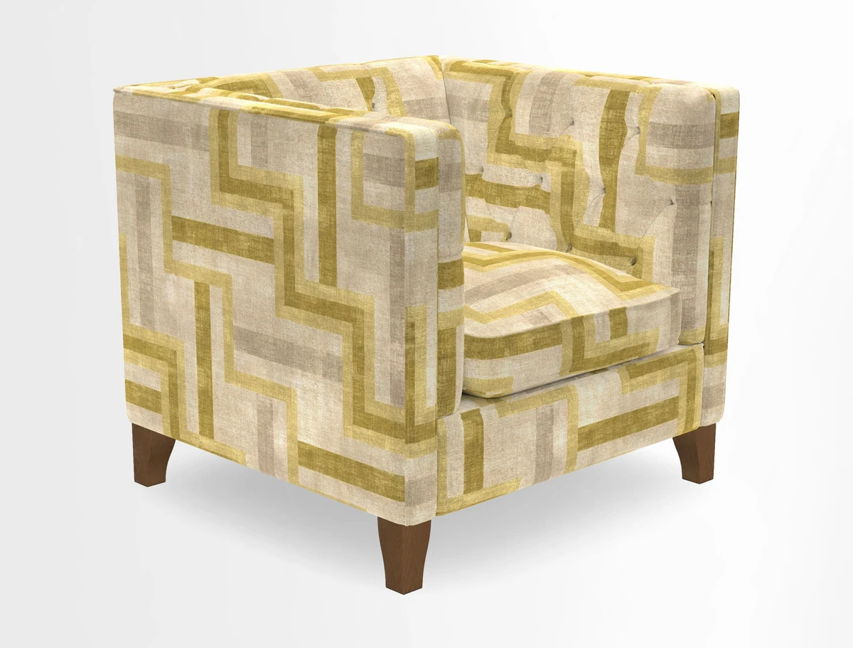 Haresfield Chair in Two Tone Plain Biscuit