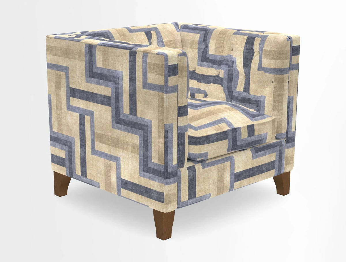 Haresfield Chair in Two Tone Plain Biscuit