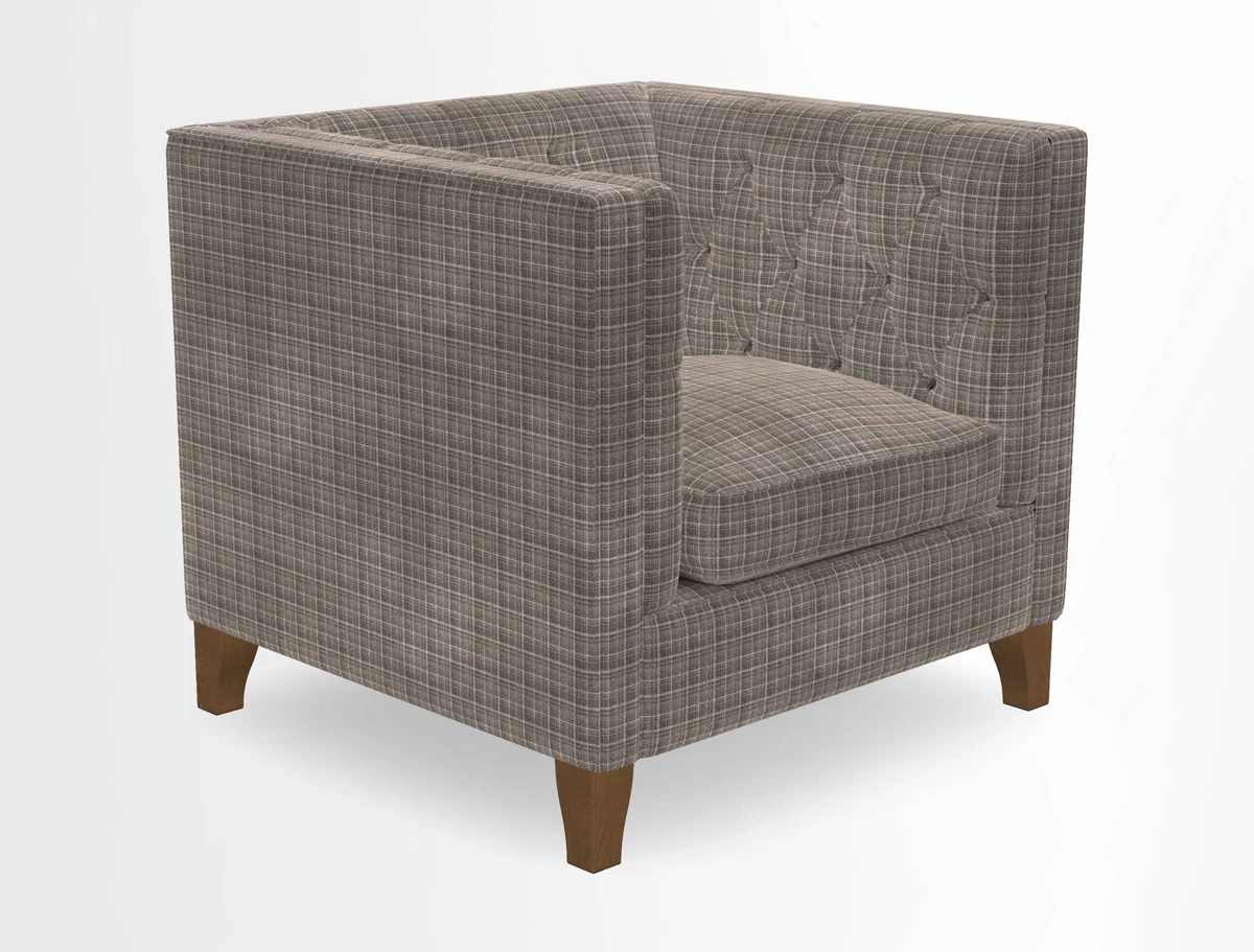 Haresfield Chair in Two Tone Plain Biscuit