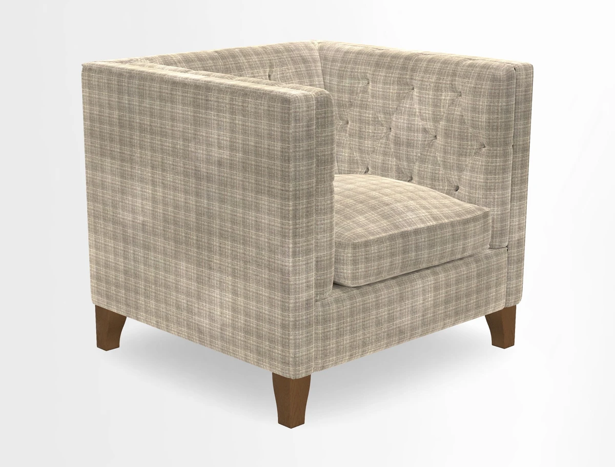 Haresfield Chair in Two Tone Plain Biscuit