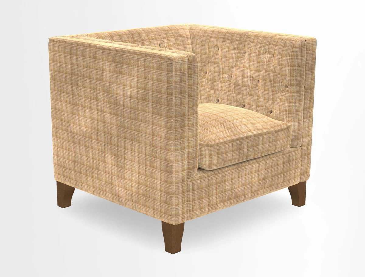 Haresfield Chair in Two Tone Plain Biscuit