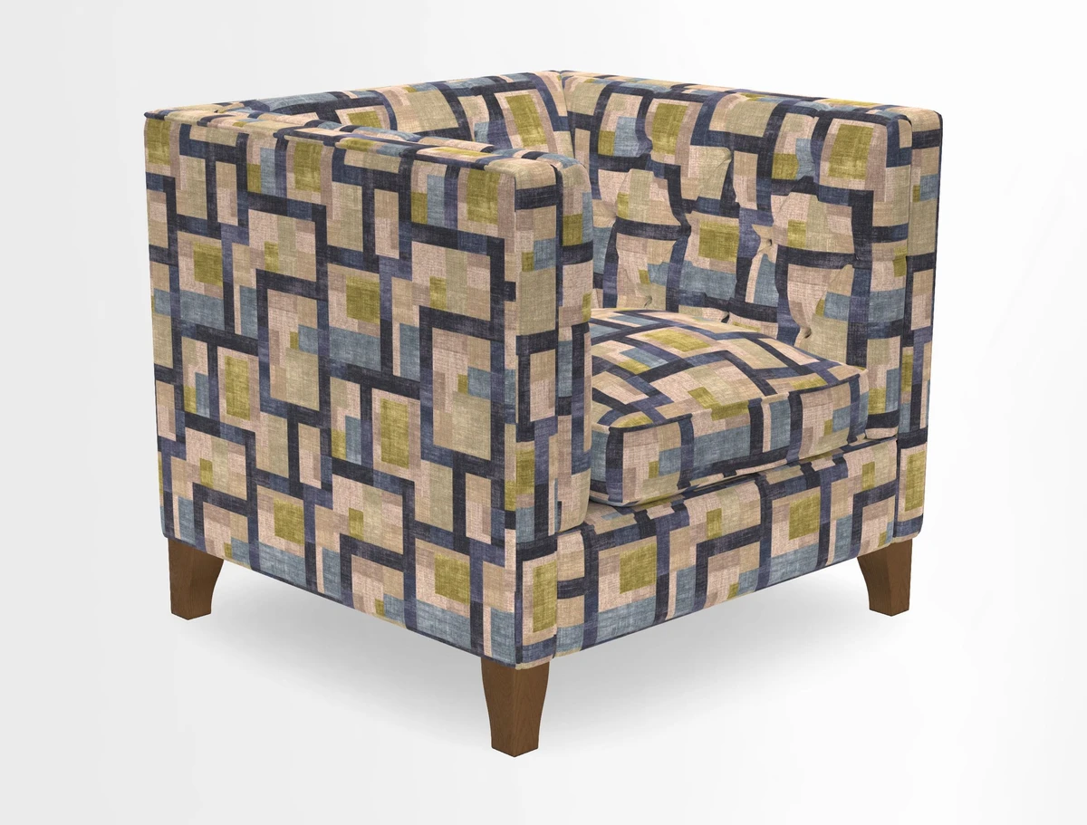 Haresfield Chair in Two Tone Plain Biscuit