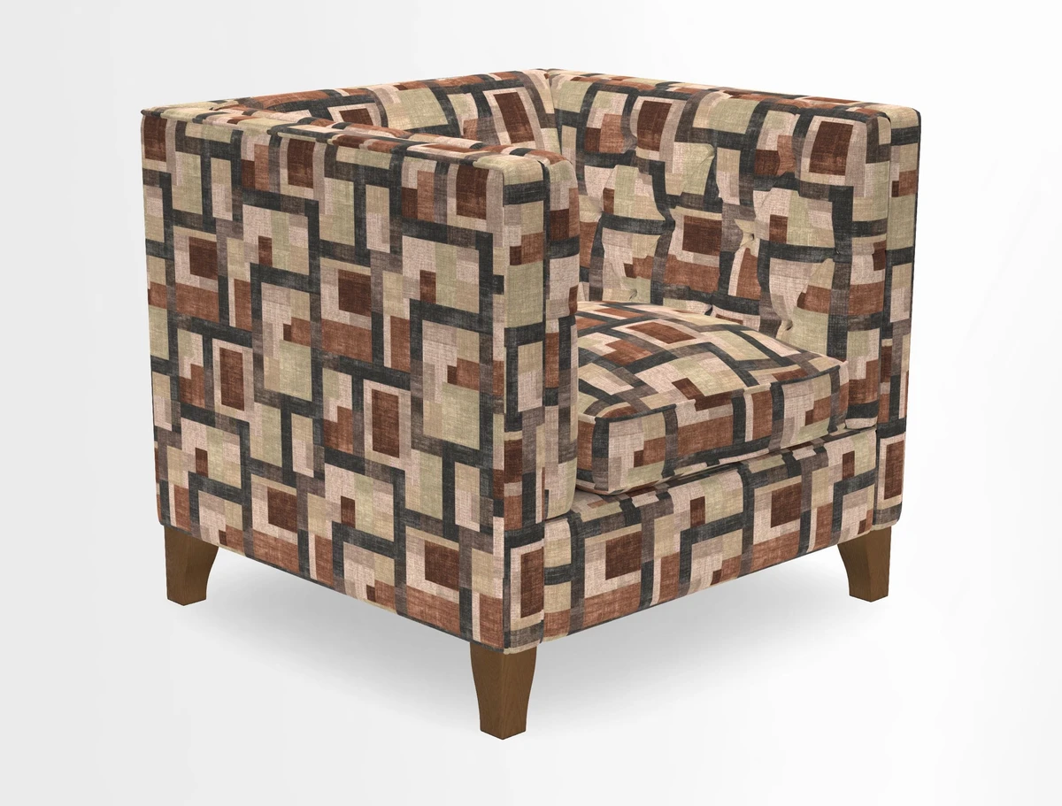 Haresfield Chair in Two Tone Plain Biscuit