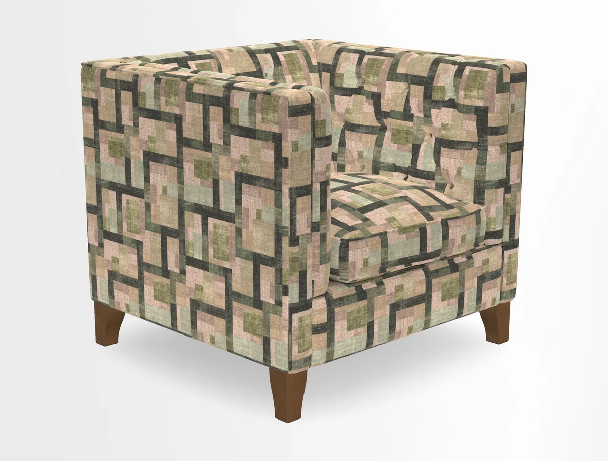 Haresfield Chair in Two Tone Plain Biscuit