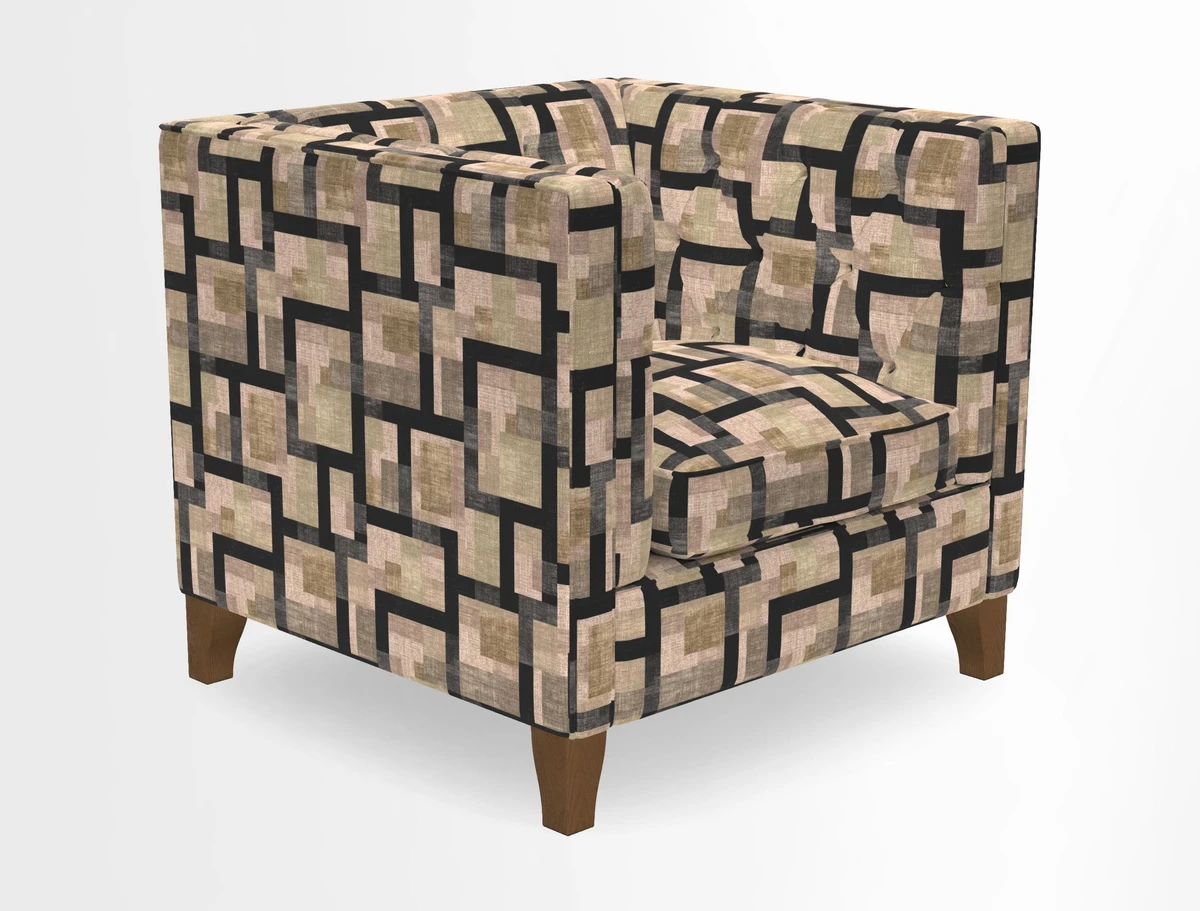 Haresfield Chair in Two Tone Plain Biscuit