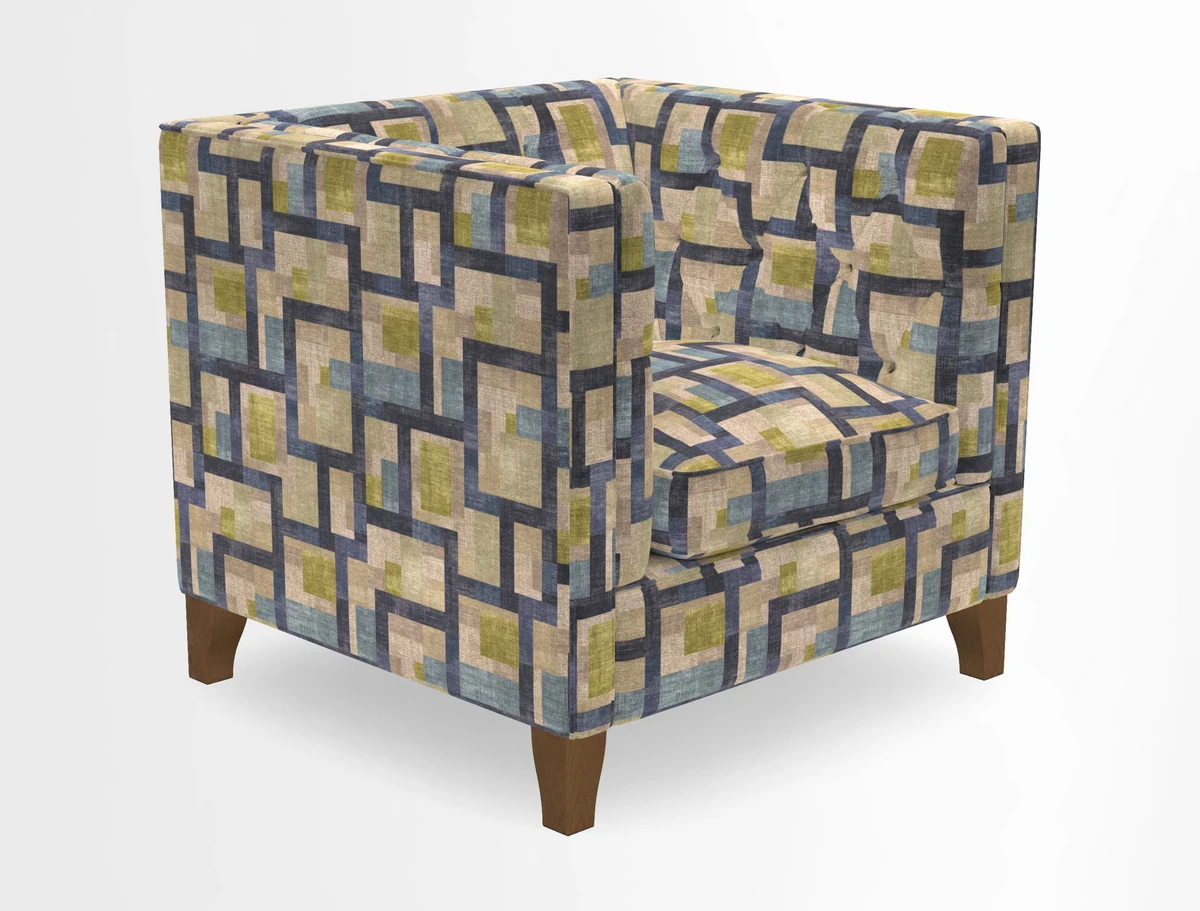 Haresfield Chair in Two Tone Plain Biscuit