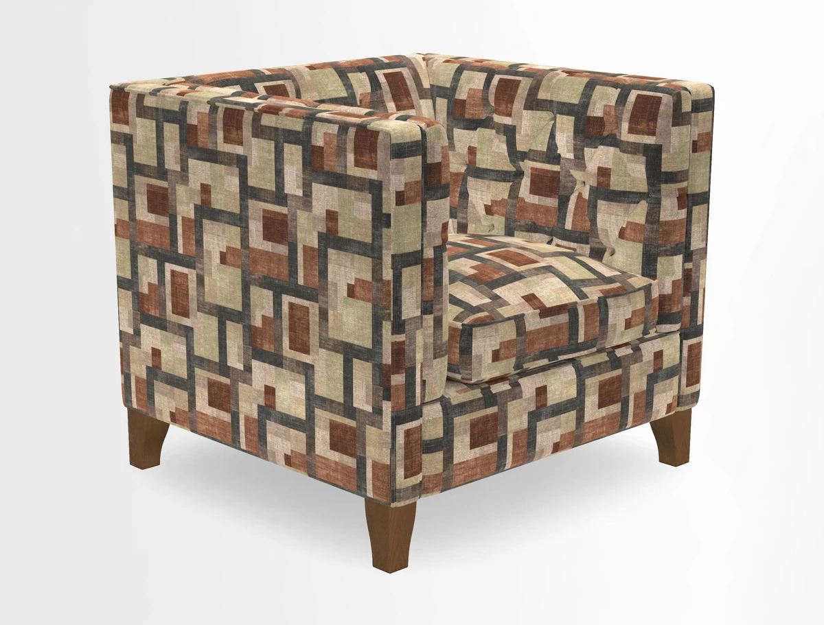 Haresfield Chair in Two Tone Plain Biscuit
