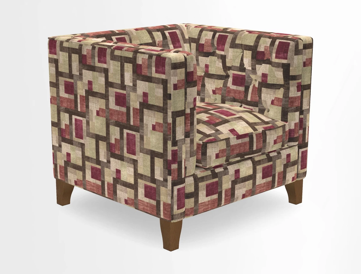 Haresfield Chair in Two Tone Plain Biscuit
