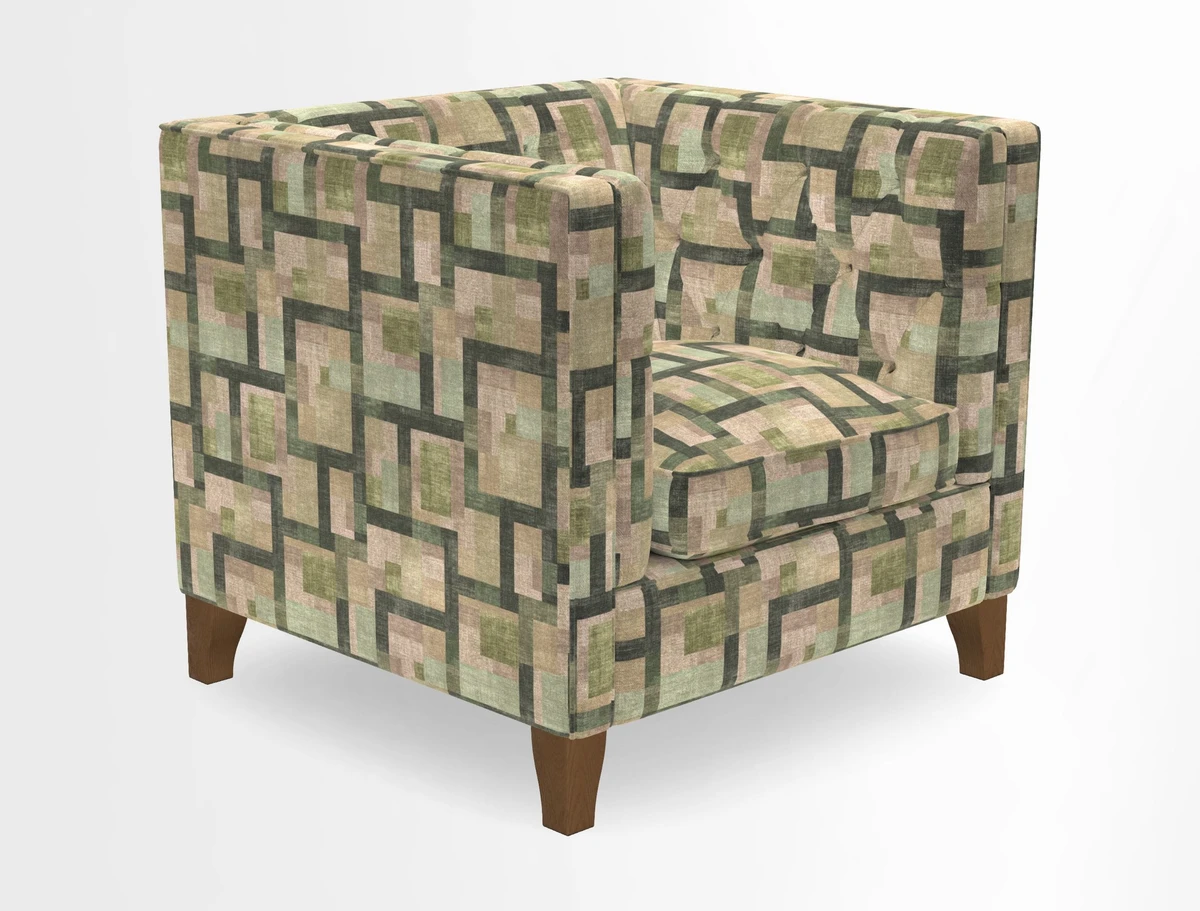 Haresfield Chair in Two Tone Plain Biscuit