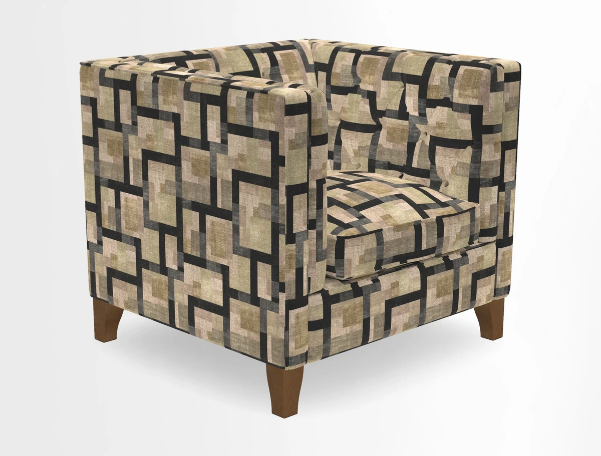 Haresfield Chair in Two Tone Plain Biscuit