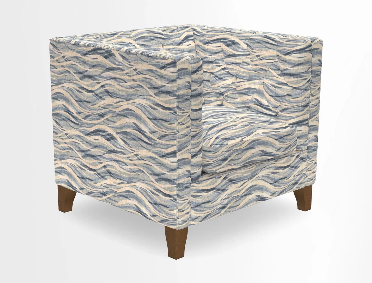 Haresfield Chair in Two Tone Plain Biscuit
