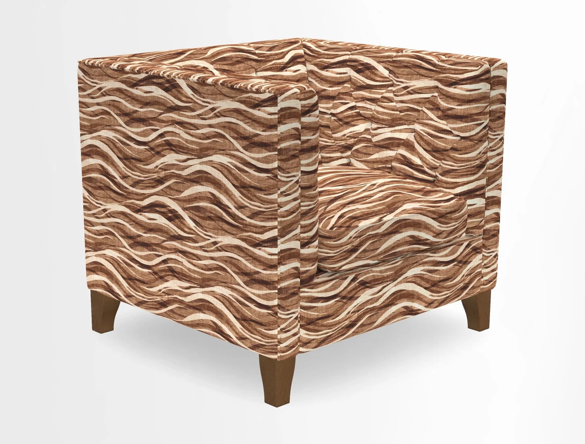 Haresfield Chair in Two Tone Plain Biscuit