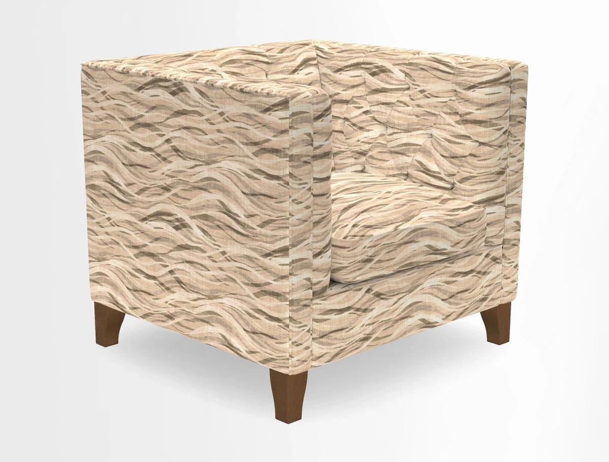 Haresfield Chair in Two Tone Plain Biscuit