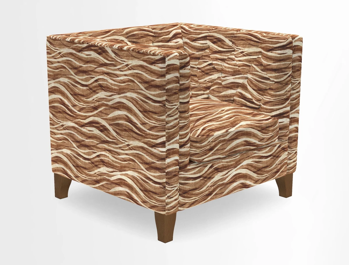Haresfield Chair in Two Tone Plain Biscuit