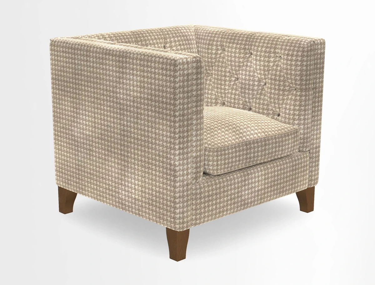 Haresfield Chair in Two Tone Plain Biscuit