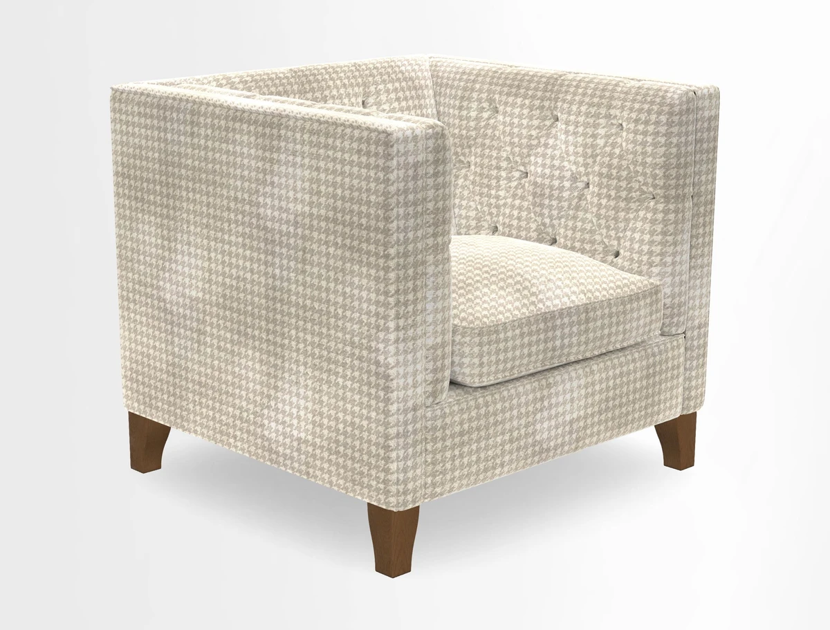 Haresfield Chair in Two Tone Plain Biscuit
