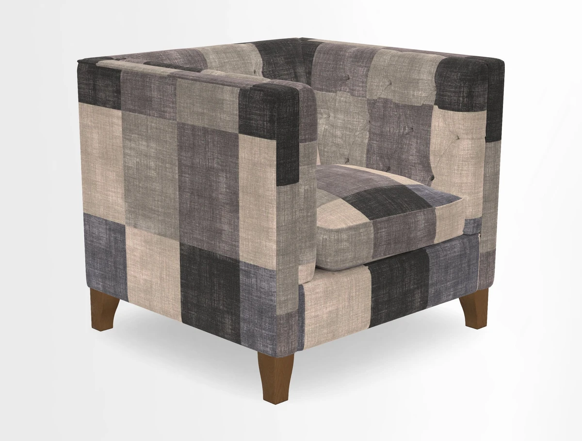 Haresfield Chair in Two Tone Plain Biscuit