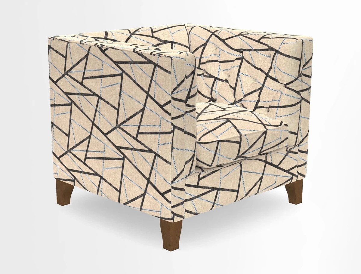 Haresfield Chair in Two Tone Plain Biscuit