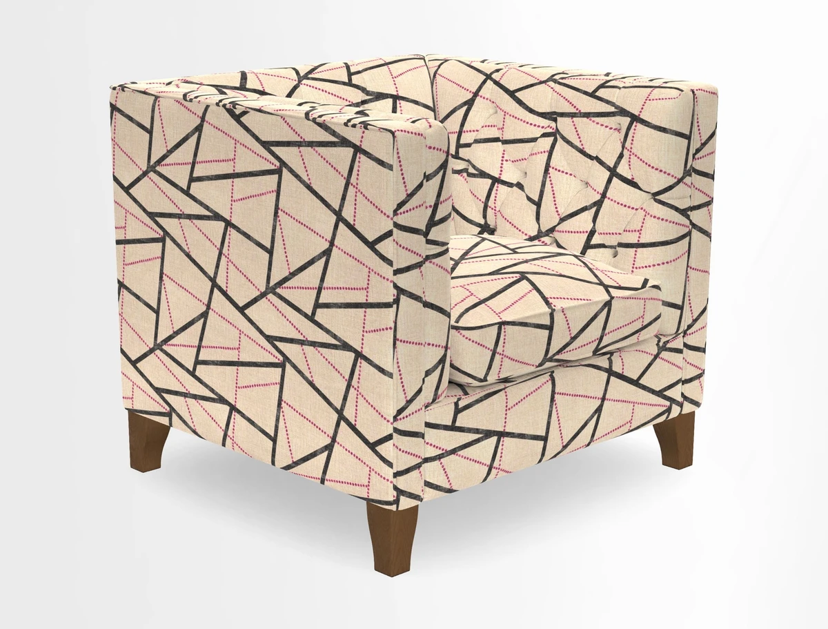 Haresfield Chair in Two Tone Plain Biscuit