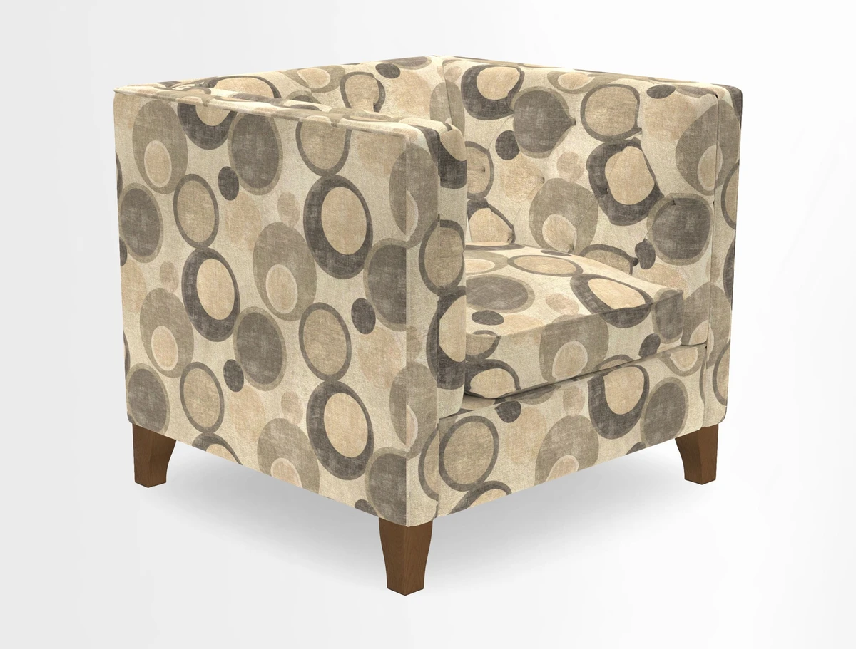 Haresfield Chair in Two Tone Plain Biscuit