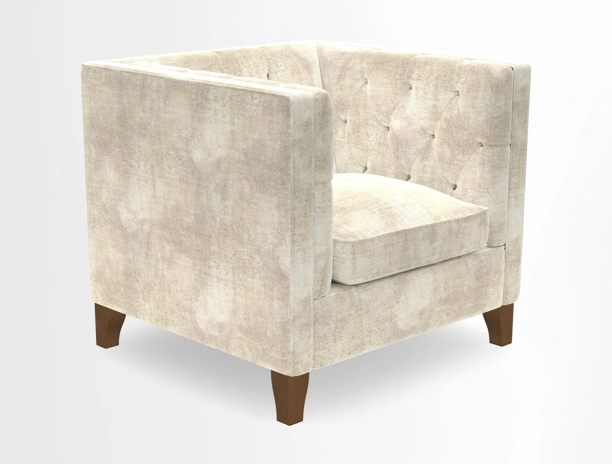 Haresfield Chair in Two Tone Plain Biscuit