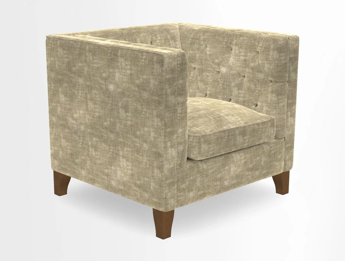Haresfield Chair in Two Tone Plain Biscuit
